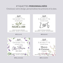 Charger l'image dans la galerie, Bougies personnalisées mariage - Cadeau invité