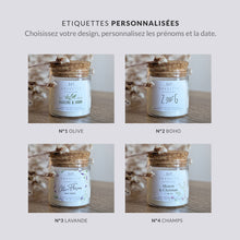 Charger l'image dans la galerie, Bougies personnalisées mariage - Cadeau invité