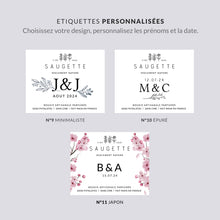 Charger l'image dans la galerie, Bougies personnalisées mariage - Cadeau invité