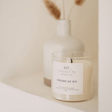 Charger l'image dans la galerie, Poudre de riz - Bougie artisanale parfumée à la cire de soja naturelle