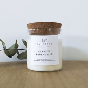 Caramel beurre salé - Bougie artisanale parfumée à la cire de soja naturelle
