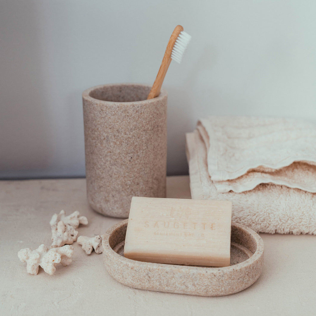 La savonnette au bon lait de soja bio - Parfum Fleur d'oranger - Savon corps & visage - Saponifié à froid