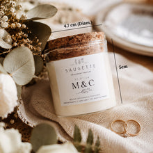 Charger l'image dans la galerie, Bougies personnalisées mariage - Cadeau invité

