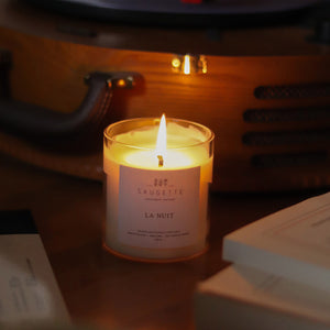La nuit - Bougie artisanale parfumée à la cire de soja naturelle