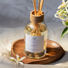 Charger l&#39;image dans la galerie, Néroli - Diffuseur de parfum d’ambiance et ses 8 roseaux en fibre naturelle
