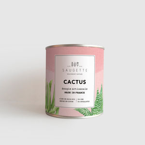 Cactus - Bougie artisanale parfumée à la cire de soja naturelle