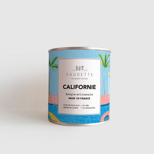 Californie - Bougie artisanale parfumée à la cire de soja naturelle