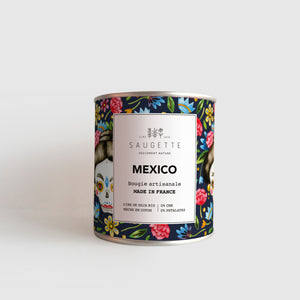 Mexico - Bougie artisanale parfumée à la cire de soja naturelle