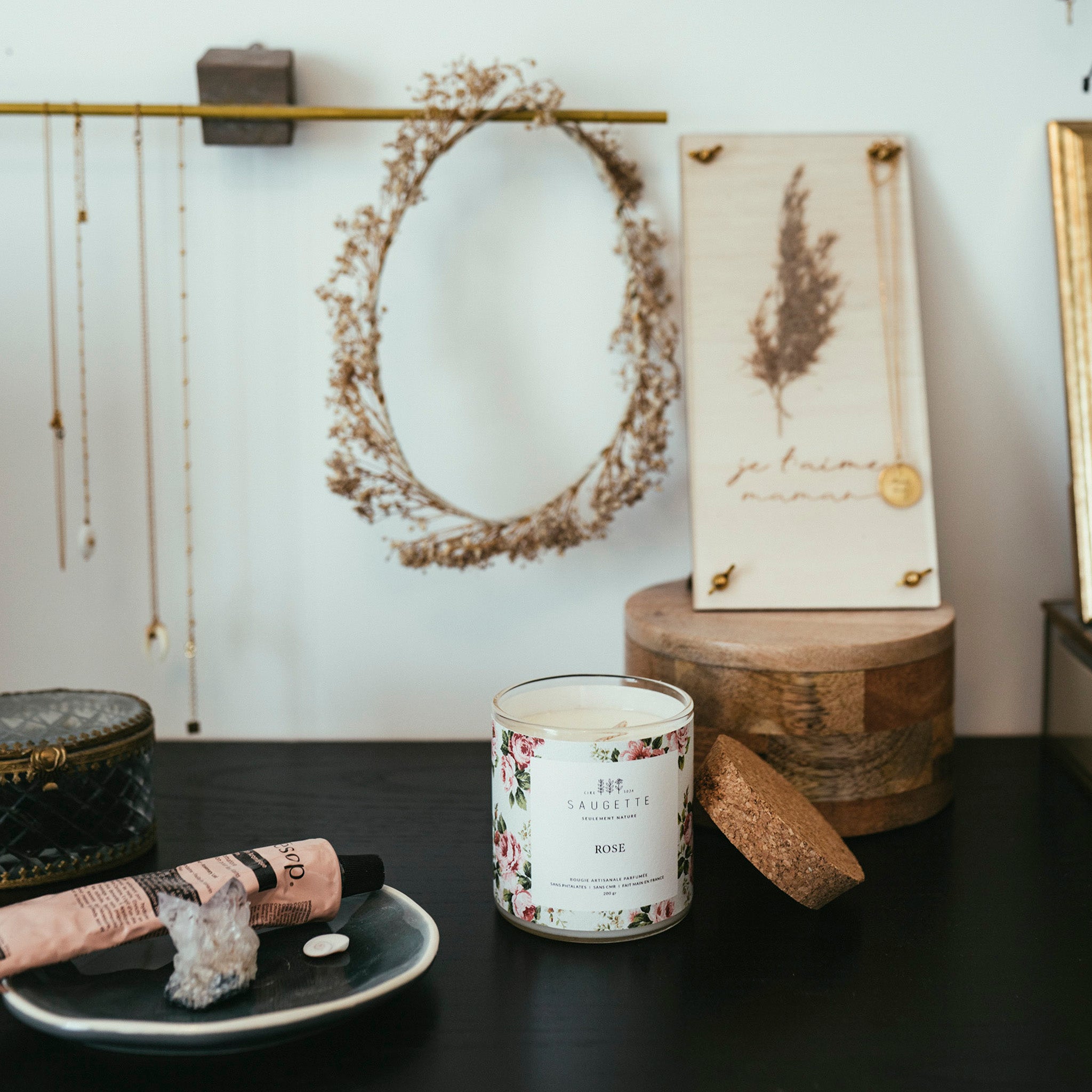 Vanille - Bougie artisanale parfumée à la cire de soja naturelle – SAUGETTE